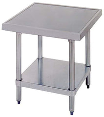 Eagle MHC - 30 Wide x 30" Deep x 24" High, Stainless Steel Machine Work Table - No-Drip Offset Edge, Adjustable Height Legs - Eagle Tool & Supply