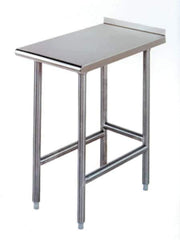 Eagle MHC - 18 Wide x 24" Deep x 35-1/2" High, Stainless Steel Filler Table - Rolled Edge, Adjustable Height Legs - Eagle Tool & Supply