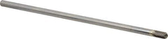 Atrax - 1/4" Cut Diam, 1/4" Shank Diam, Cylinder with Radius Head Single Cut Burr - Carbide, Radius End, 1/2" LOC, 6-1/2" OAL - Eagle Tool & Supply
