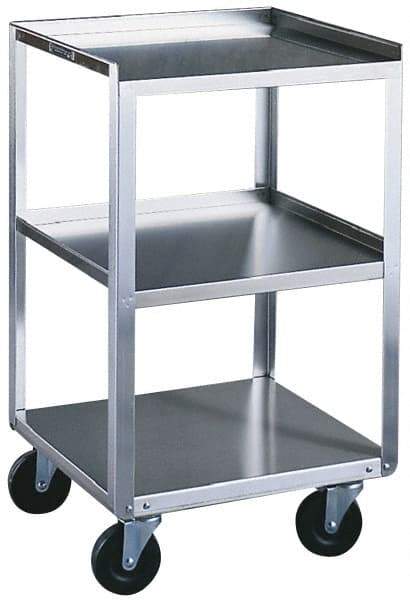 Made in USA - 17-1/8 Inches Wide x 33 Inches High x 18-3/4 Inches Deep Portable Mobile Equipment Stand - 500 Lbs. Load Capacity, 10-3/4 Inch Shelf Clearance - Eagle Tool & Supply