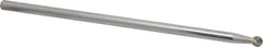 Atrax - 1/4" Cut Diam, 1/4" Shank Diam, Ball Head Single Cut Burr - Carbide, Radius End, 7/32" LOC, 6-7/32" OAL - Eagle Tool & Supply