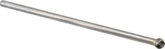 Atrax - 3/8" Cut Diam, 1/4" Shank Diam, Ball Head Single Cut Burr - Carbide, Radius End, 5/16" LOC, 6-5/16" OAL - Eagle Tool & Supply