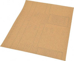 3M - 120 Grit, Garnet Sanding Sheet - 11" Long x 9" Wide, Fine Grade, A Weighted Paper Backing - Eagle Tool & Supply