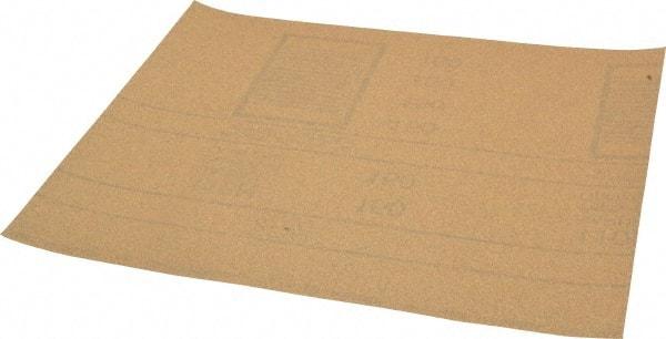 3M - 150 Grit, Garnet Sanding Sheet - 11" Long x 9" Wide, Very Fine Grade, A Weighted Paper Backing - Eagle Tool & Supply