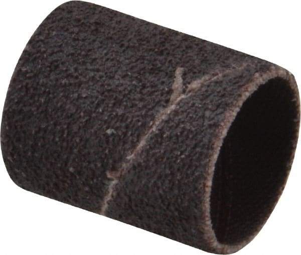 Made in USA - 50 Grit Aluminum Oxide Coated Spiral Band - 3/4" Diam x 1" Wide, Coarse Grade - Eagle Tool & Supply