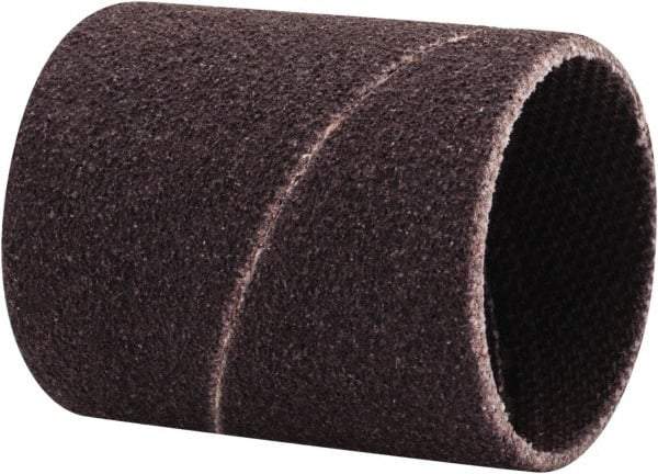 Made in USA - 120 Grit Aluminum Oxide Coated Spiral Band - 3/4" Diam x 1" Wide, Fine Grade - Eagle Tool & Supply