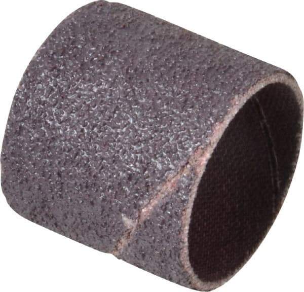 Made in USA - 50 Grit Aluminum Oxide Coated Spiral Band - 1" Diam x 1" Wide, Coarse Grade - Eagle Tool & Supply