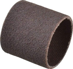 Made in USA - 80 Grit Aluminum Oxide Coated Spiral Band - 1" Diam x 1" Wide, Medium Grade - Eagle Tool & Supply
