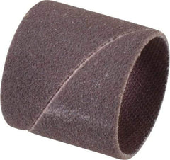 Made in USA - 120 Grit Aluminum Oxide Coated Spiral Band - 1" Diam x 1" Wide, Fine Grade - Eagle Tool & Supply