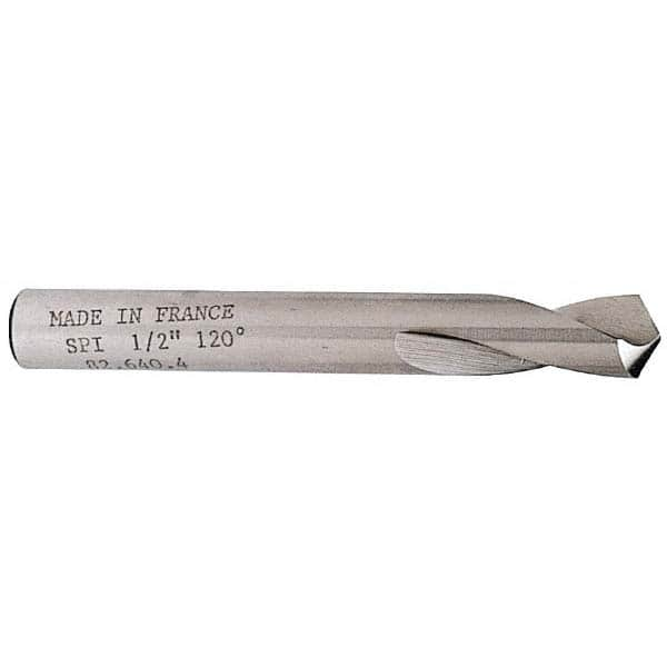 Magafor - 0.63" Body Diam, 120° Point, Cobalt, 4-3/4" Overall Length, Spotting Drill - Eagle Tool & Supply