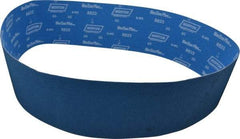 Norton - 6" Wide x 60" OAL, 60 Grit, Zirconia Alumina Abrasive Belt - Zirconia Alumina, Medium, Coated, X Weighted Cloth Backing, Series R823 - Eagle Tool & Supply