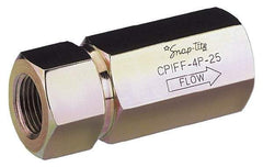 Parker - 1/4 Thread Steel Hydraulic Hose Check - 5,000 psi, 3 GPM - Eagle Tool & Supply