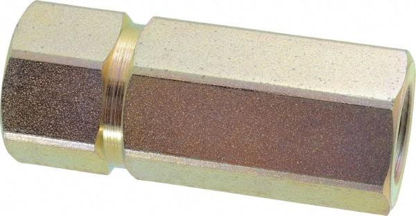 Parker - 1/2 Thread Steel Hydraulic Hose Check - 5,000 psi, 12 GPM - Eagle Tool & Supply