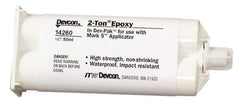 Devcon - 50 mL Cartridge Two Part Epoxy - 8 to 12 min Working Time, 2,250 psi Shear Strength - Eagle Tool & Supply