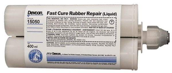 Devcon - 400 mL Cartridge Two Part Epoxy - 25 min Working Time, 2,750 psi Shear Strength - Eagle Tool & Supply