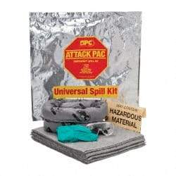 Brady SPC Sorbents - 7 Gal Capacity Universal Spill Kit - Foil - Eagle Tool & Supply