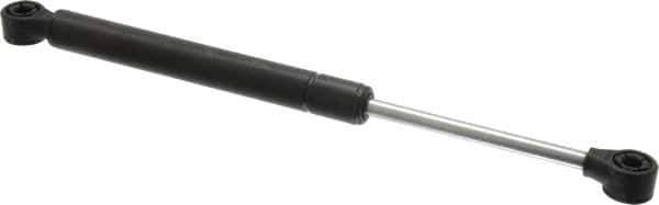 Value Collection - 0.32" Rod Diam, 0.75" Tube Diam, 20 Lb Capacity, Fixed Force Gas Spring - 11.9" Extended Length, 3.5" Stroke Length, Plastic Ball Socket, Black Nitride Piston - Eagle Tool & Supply