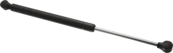 Value Collection - 0.32" Rod Diam, 0.75" Tube Diam, 90 Lb Capacity, Fixed Force Gas Spring - 15.25" Extended Length, 5" Stroke Length, Plastic Ball Socket, Black Nitride Piston - Eagle Tool & Supply