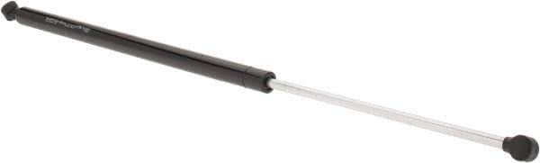 Value Collection - 0.39" Rod Diam, 0.87" Tube Diam, 150 Lb Capacity, Fixed Force Gas Spring - 27.8" Extended Length, 10" Stroke Length, Plastic Ball Socket, Black Nitride Piston - Eagle Tool & Supply