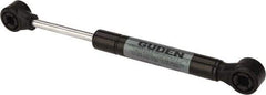 Value Collection - 0.24" Rod Diam, 0.59" Tube Diam, 20 Lb Capacity, Fixed Force Gas Spring - 7.5" Extended Length, 2" Stroke Length, Plastic Ball Socket, Black Nitride Piston - Eagle Tool & Supply