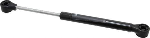Value Collection - 0.24" Rod Diam, 0.59" Tube Diam, 40 Lb Capacity, Fixed Force Gas Spring - 9.6" Extended Length, 3.15" Stroke Length, Plastic Ball Socket, Black Nitride Piston - Eagle Tool & Supply