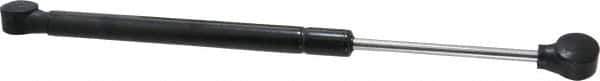 Value Collection - 0.24" Rod Diam, 0.59" Tube Diam, 40 Lb Capacity, Fixed Force Gas Spring - 12" Extended Length, 3.5" Stroke Length, Plastic Ball Socket, Black Nitride Piston - Eagle Tool & Supply