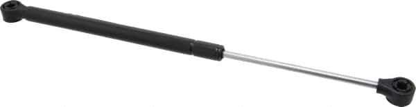 Value Collection - 0.24" Rod Diam, 0.59" Tube Diam, 40 Lb Capacity, Fixed Force Gas Spring - 14.5" Extended Length, 5" Stroke Length, Plastic Ball Socket, Black Nitride Piston - Eagle Tool & Supply