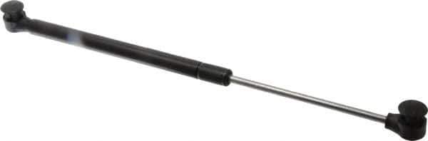 Value Collection - 0.24" Rod Diam, 0.59" Tube Diam, 60 Lb Capacity, Fixed Force Gas Spring - 14.5" Extended Length, 5" Stroke Length, Plastic Ball Socket, Black Nitride Piston - Eagle Tool & Supply