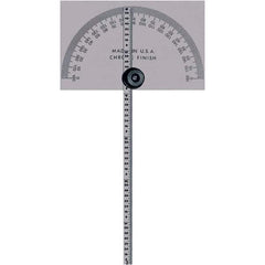 Mitutoyo - Round & Rectangular Head Protractors Head Type: Square Head Blade Length (Inch): 6 - Eagle Tool & Supply