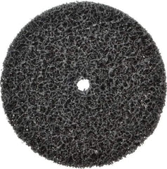 3M - 6" Very Coarse Grade Silicon Carbide Deburring Disc - 1/2" Center Hole, Arbor Connection, Black, 4,000 Max RPM - Eagle Tool & Supply