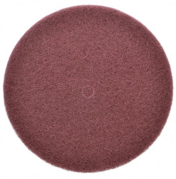 3M - 8" Very Fine Grade Aluminum Oxide Deburring Disc - 1/2" Center Hole, Arbor Connection, Maroon, 3,000 Max RPM - Eagle Tool & Supply
