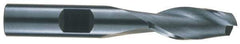 RobbJack - 9/16", 1-1/4" LOC, 9/16" Shank Diam, 3-1/2" OAL, 2 Flute, Solid Carbide Square End Mill - Single End, Uncoated, Spiral Flute, 30° Helix, Centercutting, Right Hand Cut, Right Hand Flute, Series NR-204 - Eagle Tool & Supply