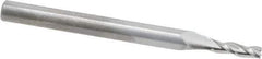 RobbJack - 5/64", 1/4" LOC, 1/8" Shank Diam, 1-1/2" OAL, 3 Flute, Solid Carbide Square End Mill - Single End, Uncoated, Spiral Flute, 30° Helix, Centercutting, Right Hand Cut, Right Hand Flute, Series NR-303 - Eagle Tool & Supply