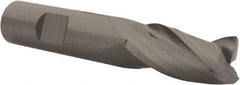 RobbJack - 5/8", 1-1/4" LOC, 5/8" Shank Diam, 3-1/2" OAL, 3 Flute, Solid Carbide Square End Mill - Single End, Uncoated, Spiral Flute, 30° Helix, Centercutting, Right Hand Cut, Right Hand Flute, Series NR-303 - Eagle Tool & Supply