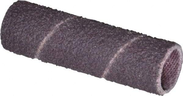 Made in USA - 50 Grit Aluminum Oxide Coated Spiral Band - 1/2" Diam x 2" Wide, Coarse Grade - Eagle Tool & Supply