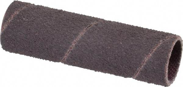 Made in USA - 80 Grit Aluminum Oxide Coated Spiral Band - 1/2" Diam x 2" Wide, Medium Grade - Eagle Tool & Supply