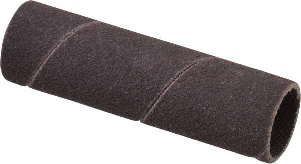 Made in USA - 120 Grit Aluminum Oxide Coated Spiral Band - 1/2" Diam x 2" Wide, Fine Grade - Eagle Tool & Supply