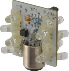 Eaton Cutler-Hammer - LED Lamp, Red, Steady, Stackable Tower Light Module - 24 VAC/VDC, 47 Milliamp, IP65 Ingress Rating, 4, 13, 4X NEMA Rated, Base Mount - Eagle Tool & Supply