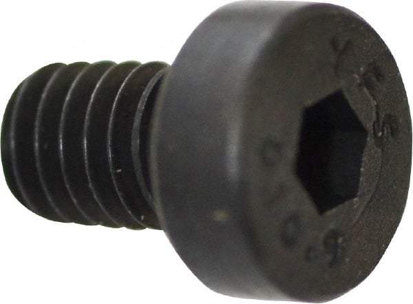 Value Collection - M4x0.70 Metric Coarse Hex Socket Drive, Low Socket Cap Screw - Grade 10.9 Alloy Steel, Black Oxide Finish, Fully Threaded, 6mm Length Under Head - Eagle Tool & Supply