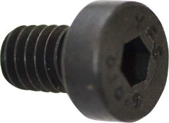 Value Collection - M4x0.70 Metric Coarse Hex Socket Drive, Low Socket Cap Screw - Grade 10.9 Alloy Steel, Black Oxide Finish, Fully Threaded, 6mm Length Under Head - Eagle Tool & Supply