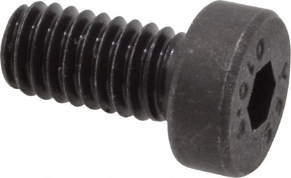 Value Collection - M4x0.70 Metric Coarse Hex Socket Drive, Low Socket Cap Screw - Grade 10.9 Alloy Steel, Black Oxide Finish, Fully Threaded, 8mm Length Under Head - Eagle Tool & Supply