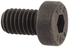 Value Collection - M6x1.00 Metric Coarse Hex Socket Drive, Low Socket Cap Screw - Grade 10.9 Alloy Steel, Black Oxide Finish, Fully Threaded, 10mm Length Under Head - Eagle Tool & Supply