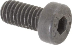 Value Collection - M6x1.00 Metric Coarse Hex Socket Drive, Low Socket Cap Screw - Grade 10.9 Alloy Steel, Black Oxide Finish, Fully Threaded, 12mm Length Under Head - Eagle Tool & Supply