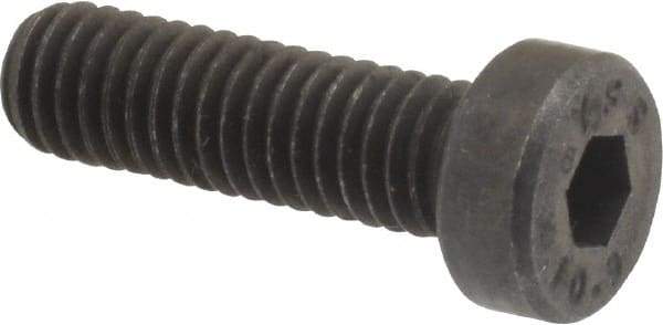 Value Collection - M6x1.00 Metric Coarse Hex Socket Drive, Low Socket Cap Screw - Grade 10.9 Alloy Steel, Black Oxide Finish, Fully Threaded, 20mm Length Under Head - Eagle Tool & Supply