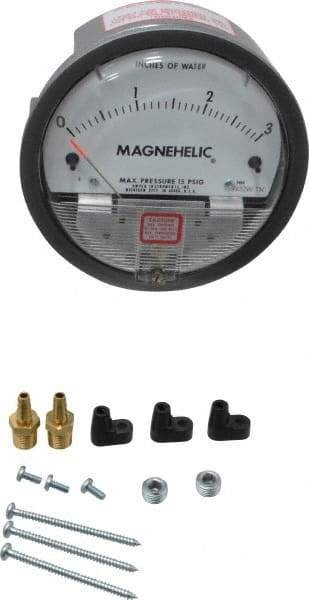 Dwyer - 15 Max psi, 2% Accuracy, NPT Thread Air Filter Kit - 1/8 Inch Thread, 3 Inch Water Column, 140°F Max - Eagle Tool & Supply