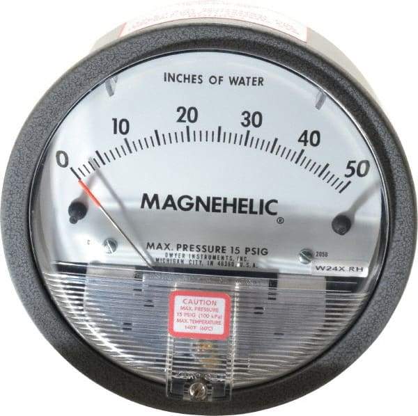 Dwyer - 15 Max psi, 2% Accuracy, NPT Thread Air Filter Kit - 1/8 Inch Thread, 50 Inch Water Column, 140°F Max - Eagle Tool & Supply