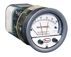 Dwyer - 8 Max psi, 2% Accuracy, NPT Thread Photohelic Pressure Switch - 1/8 Inch Thread, 30 Maximum PSI, 120°F Max - Eagle Tool & Supply