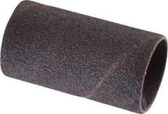 Made in USA - 80 Grit Aluminum Oxide Coated Spiral Band - 1" Diam x 2" Wide, Medium Grade - Eagle Tool & Supply