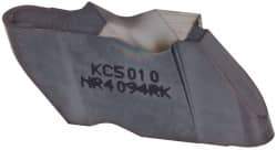 Kennametal - 4094NR K Grade KC5010, 4.78mm Cutting Width Carbide Grooving Insert - 6.35mm Max Depth of Cut, Right Hand, 2.39mm Corner Radius, TiAlN Finish - Eagle Tool & Supply