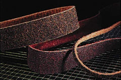 Superior Abrasives - 3" Wide x 132" OAL, Aluminum Oxide Abrasive Belt - Aluminum Oxide, Medium, Nonwoven - Eagle Tool & Supply